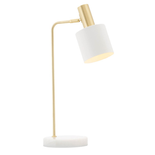 White and gold store lamp set